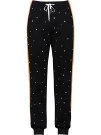 crystal embellished track trousers at Farfetch